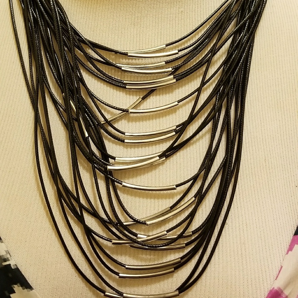 Layered necklace( beaded or leather)